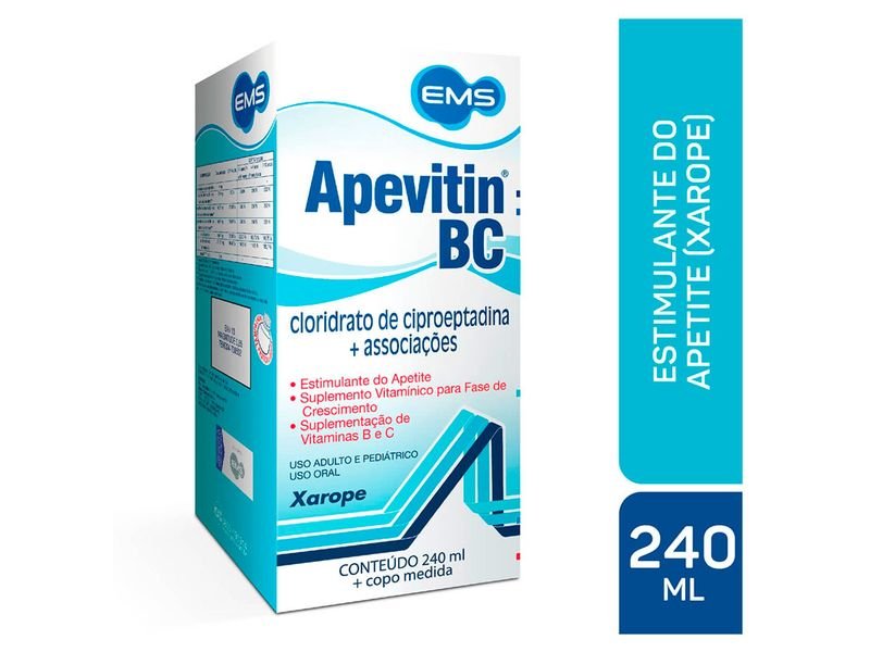 Apevitin Bc Xarope Solução Oral 240ml + Copo Medidor – Ferbela Farma