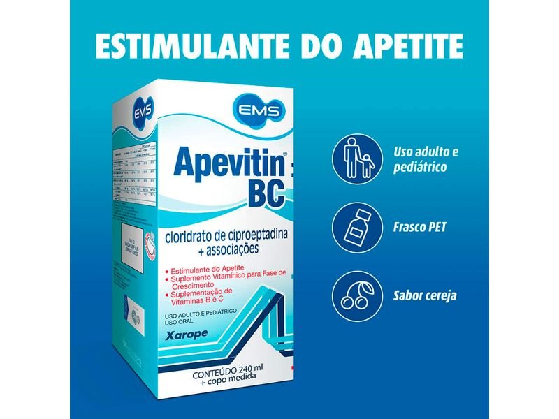 Apevitin Bc Xarope Solução Oral 240ml + Copo Medidor – Ferbela Farma