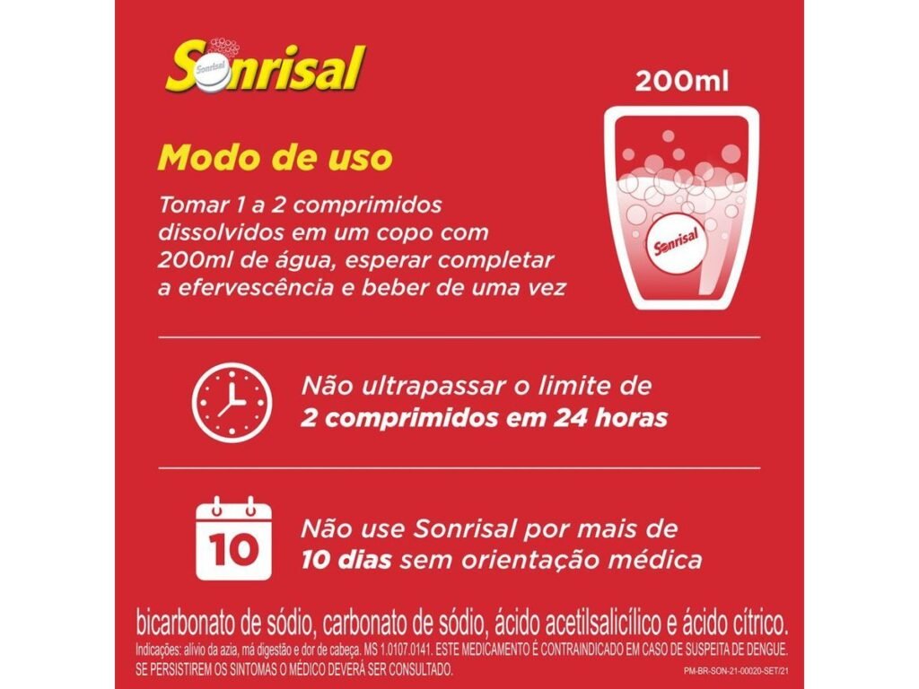 Sonrisal Dupla Ação Sabor Tradicional 2 Comprimidos Efervescentes ...